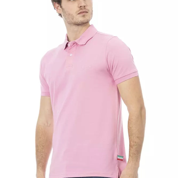 Multicolor Cotton Men Polo Shirt