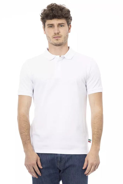 White Cotton Men Polo