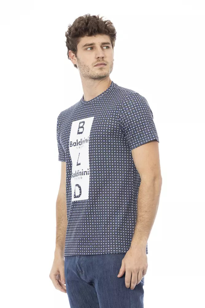 Gray Cotton Men T-Shirt