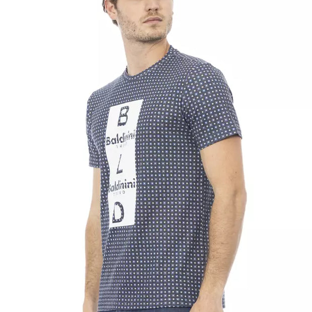 Gray Cotton Men T-Shirt