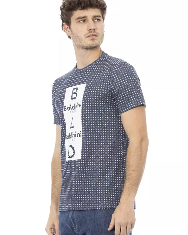 Gray Cotton Men T-Shirt