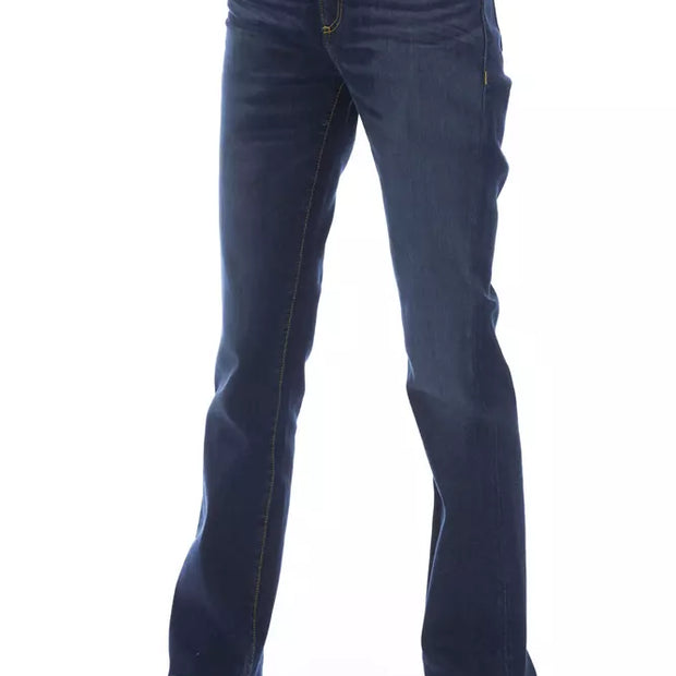 Blue Cotton Women Jeans