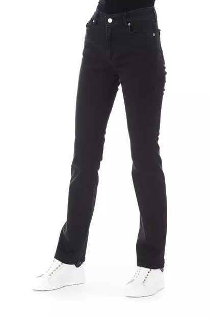 Black Cotton Women Jeans