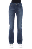 Blue Cotton Women Jeans