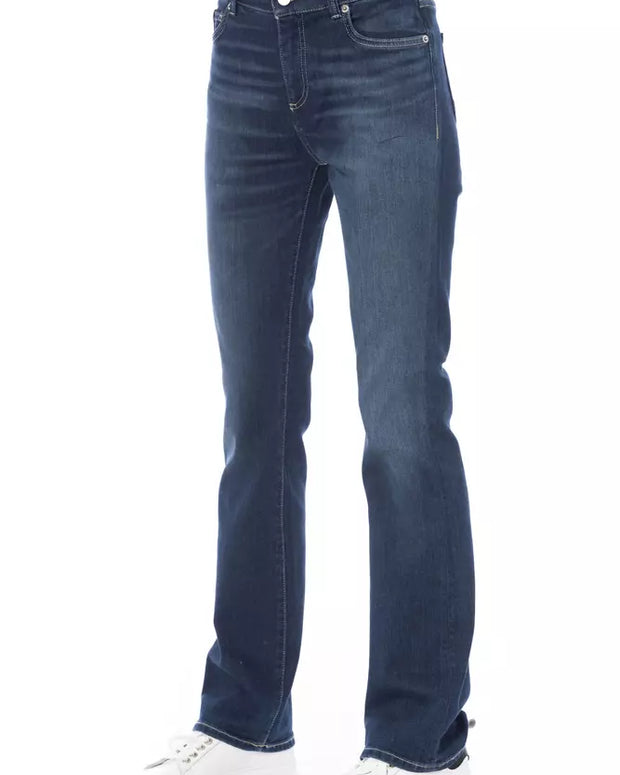 Blue Cotton Women's Jeans