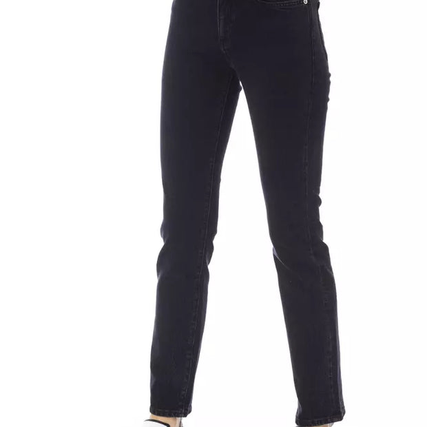 Black Cotton Women Jeans