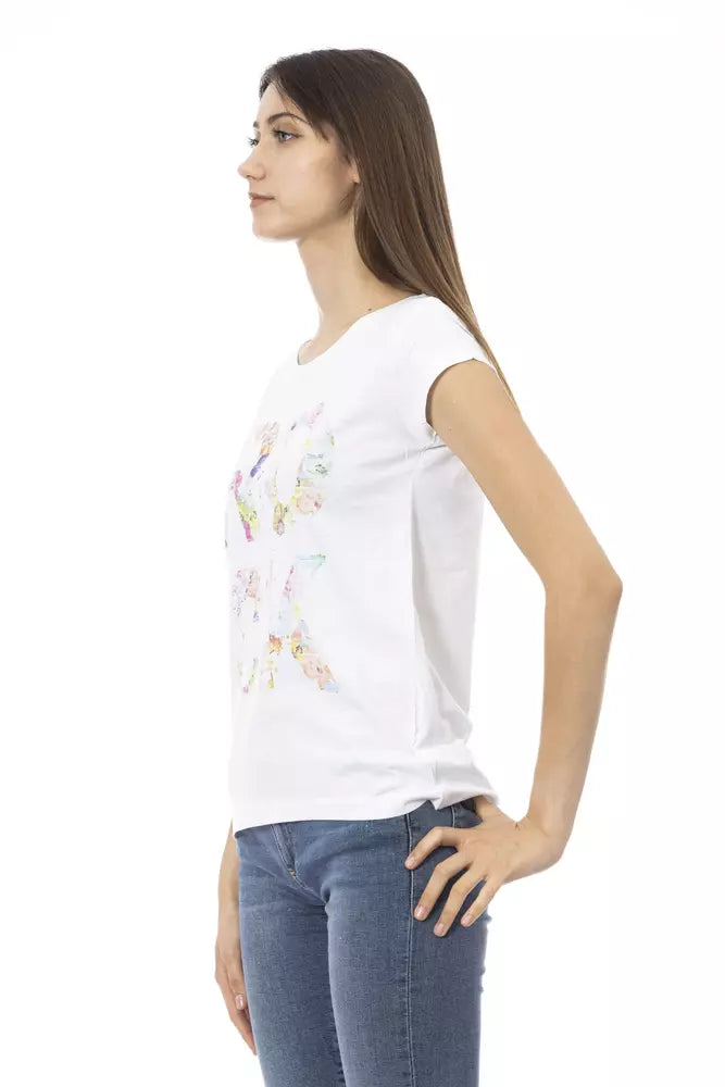 White Cotton Women's Top