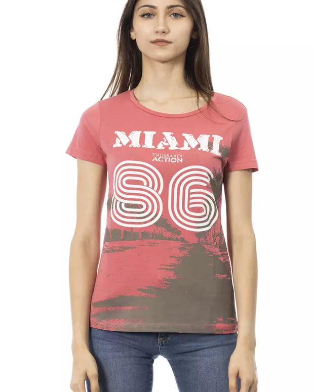 Multicolor Cotton Women T-Shirt