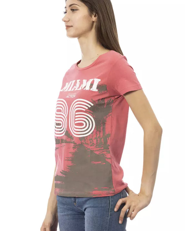 Multicolor Cotton Women T-Shirt