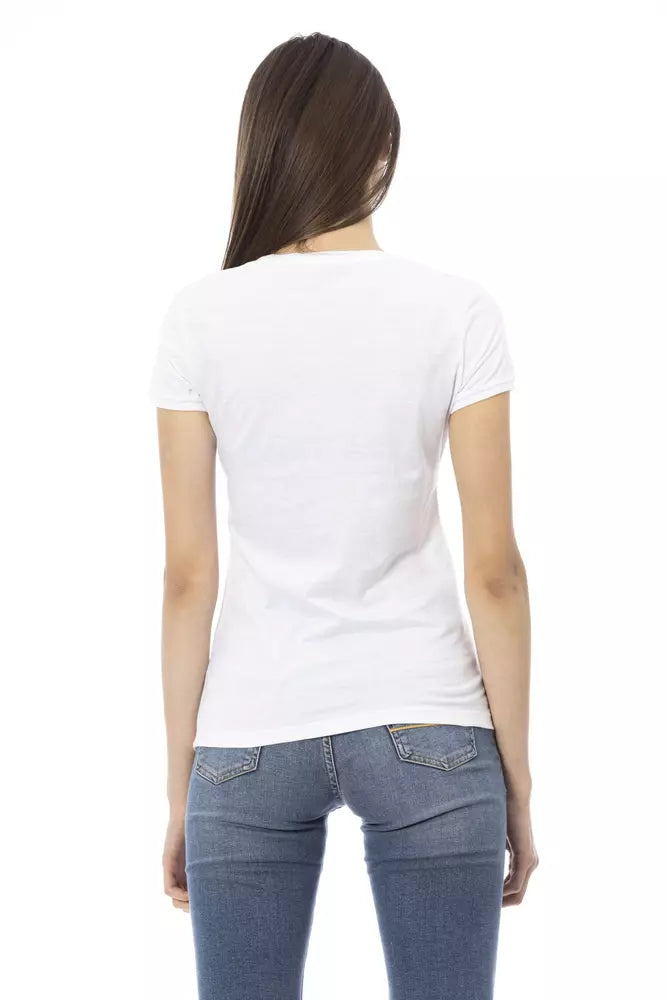 White Cotton Women's Top