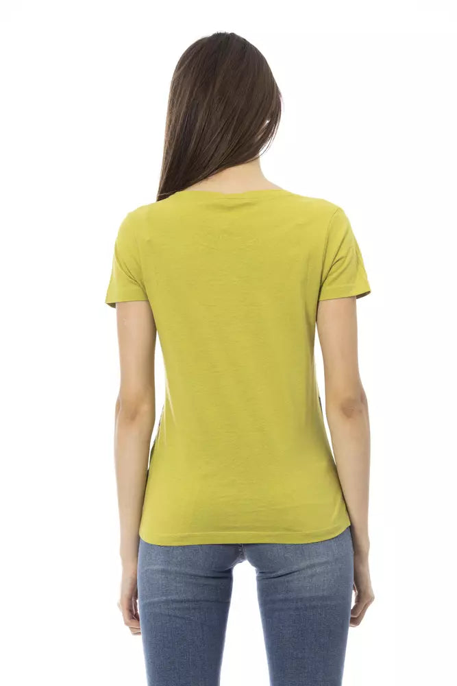 Green Cotton Women Top