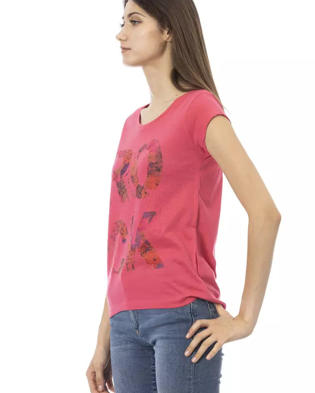 Multicolor Cotton Women T-Shirt