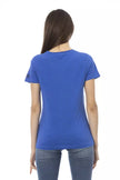 Blue Cotton Women Top