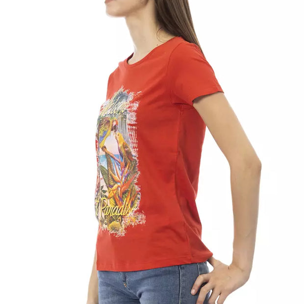 Red Cotton Women Top