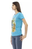 Light Blue Cotton Women Top