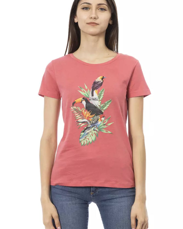 Multicolor Cotton Women T-Shirt