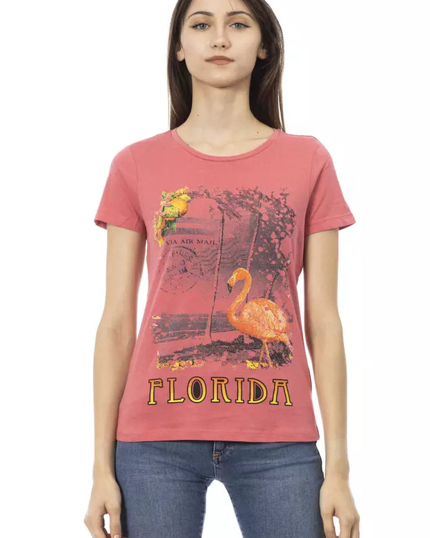 Multicolor Cotton Women T-Shirt