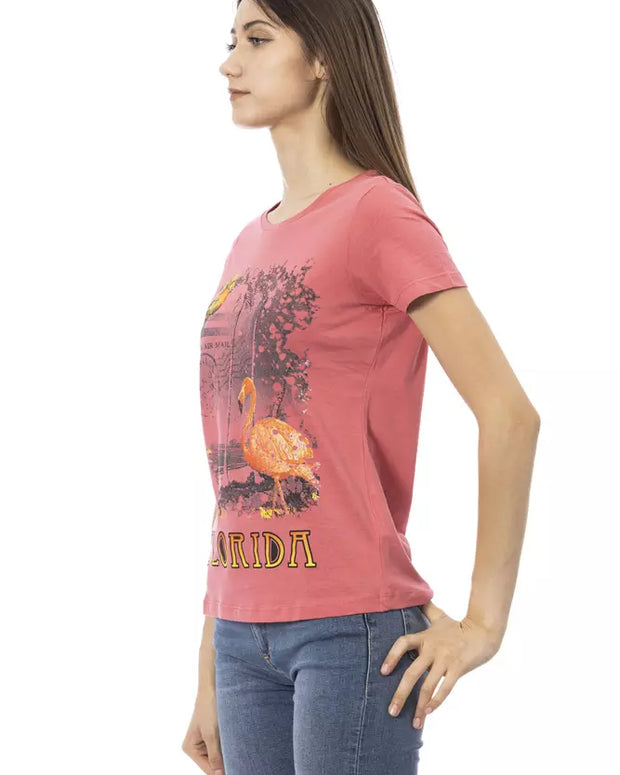 Multicolor Cotton Women T-Shirt