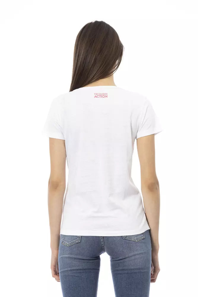 White Cotton Women's Top