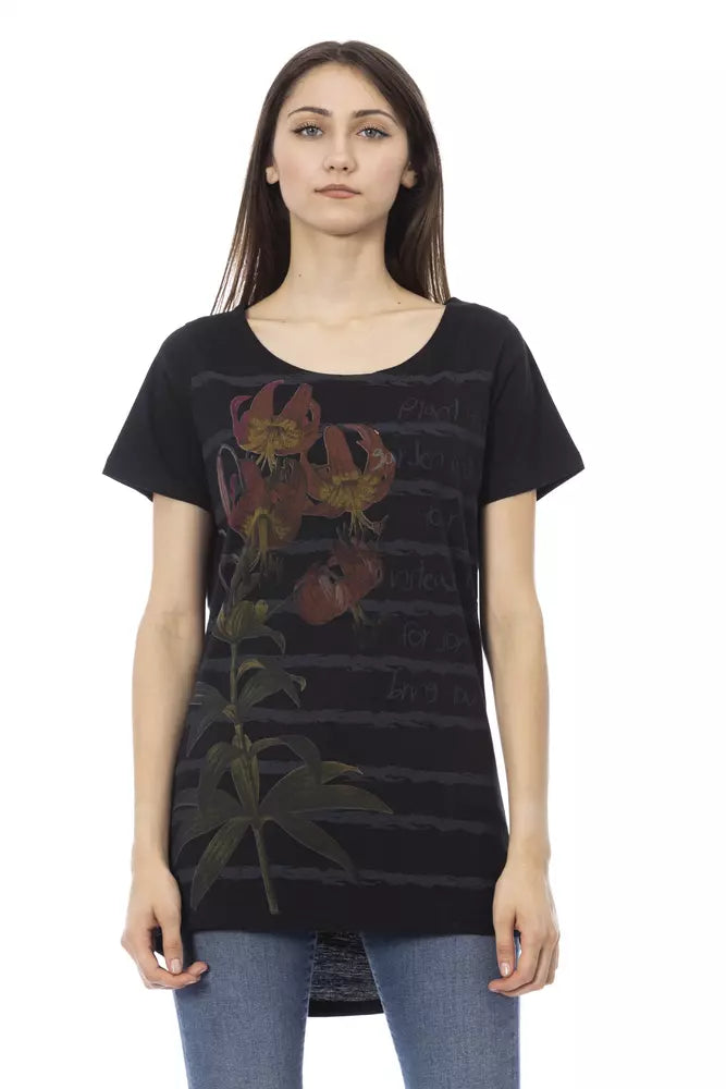 Black Cotton Women's Top