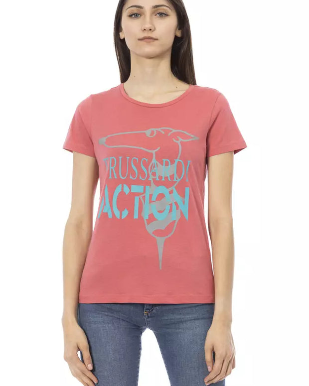 Multicolor Cotton Women T-Shirt
