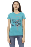 Light Blue Cotton Women Top