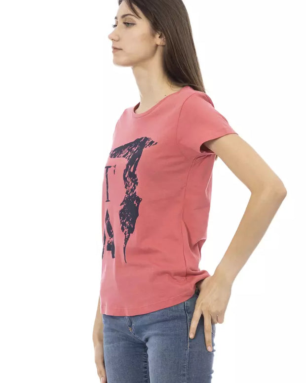 Multicolor Cotton Women T-Shirt
