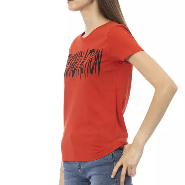 "Red Cotton Women Top"