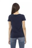 Blue Cotton Women Top