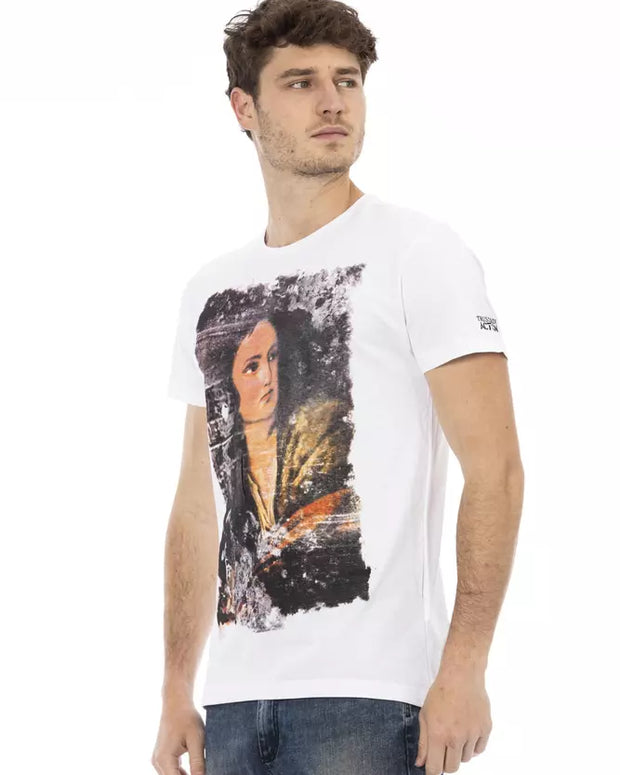 White Cotton Men's T-Shirt