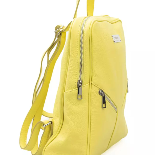 Sunshine Yellow Leather Backpack