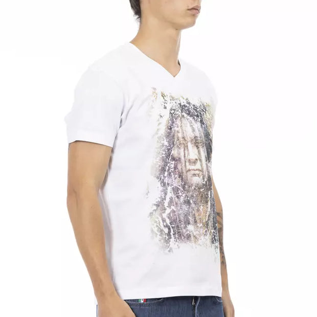 White Cotton Men's T-Shirt