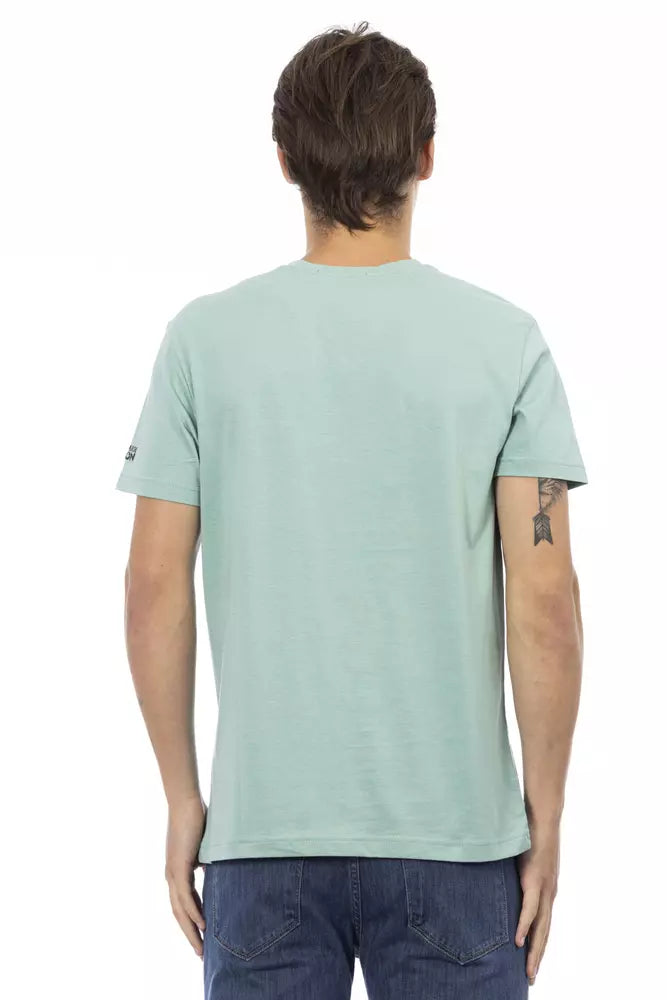 Green Cotton Men's T-Shirt