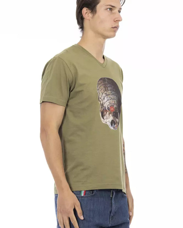 Green Cotton Men's T-Shirt