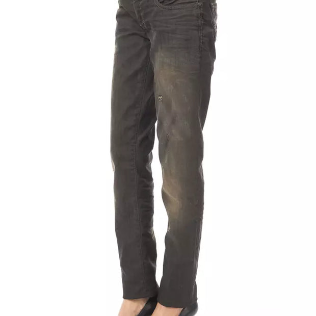 Black Cotton Women Jeans