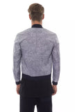 Gray Polyester Men's Bomber Jacket