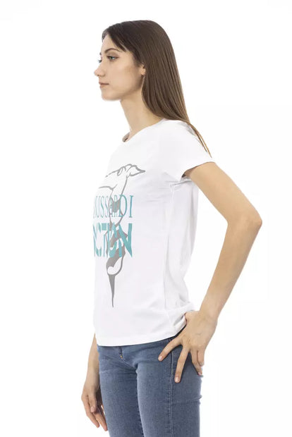 Chic White Printed Tee: Summer Wardrobe Essential