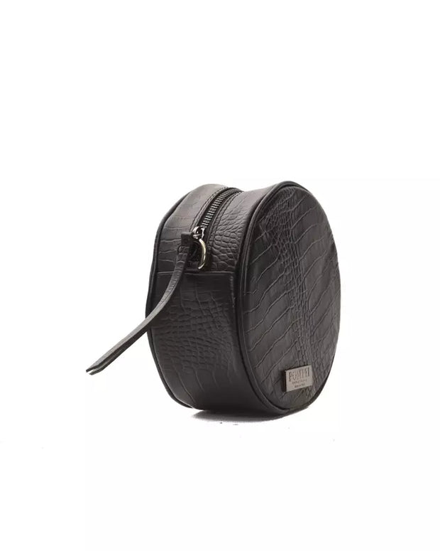 Black Leather Women Crossbody Bag