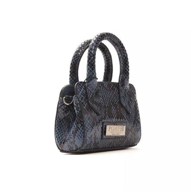 Blue Leather Women Tote