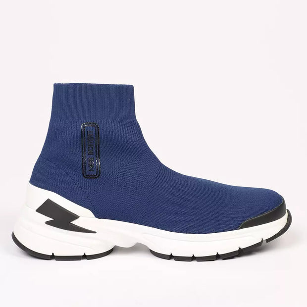 Electric Bolt Sock Sneakers in Blue