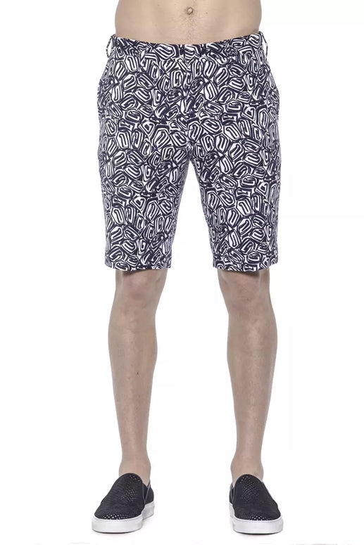 Blue Cotton Men Bermuda Short