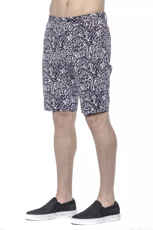 Blue Cotton Men Bermuda Short