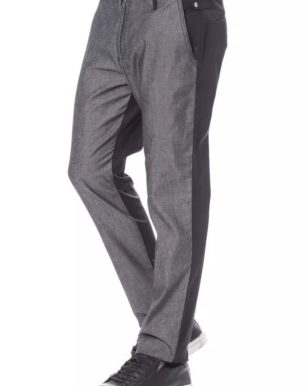 Black Cotton Men Pant