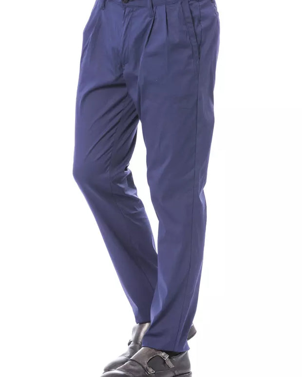 Blue Cotton Men's Chino Pant