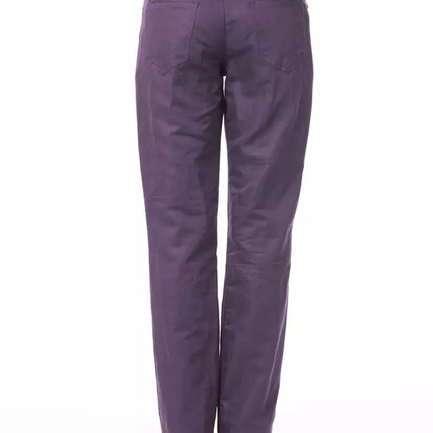 Purple Cotton Women Pants