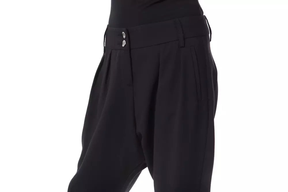 Black Polyester Women Pant