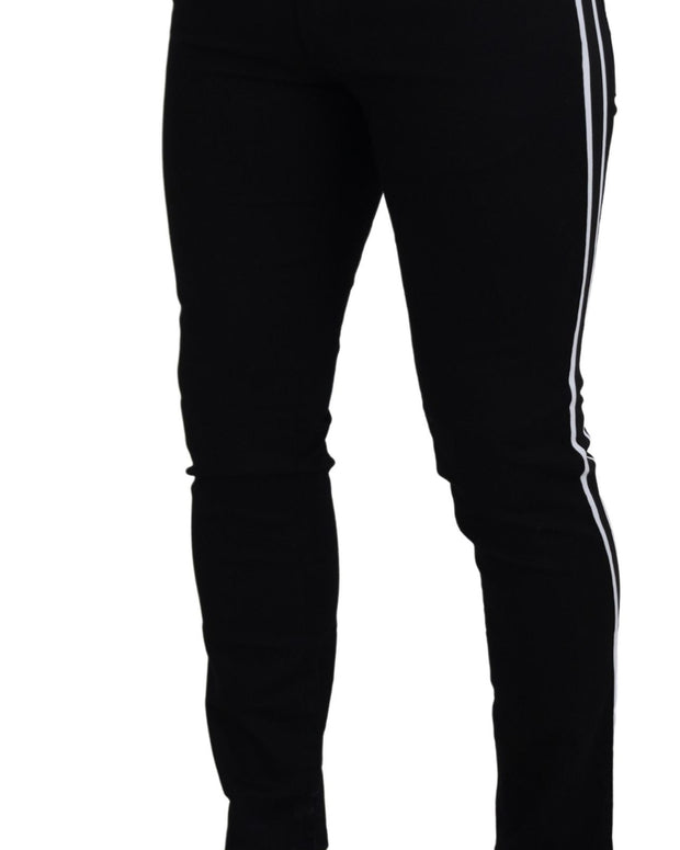 Black Cotton DG Crown Men Denim Jeans