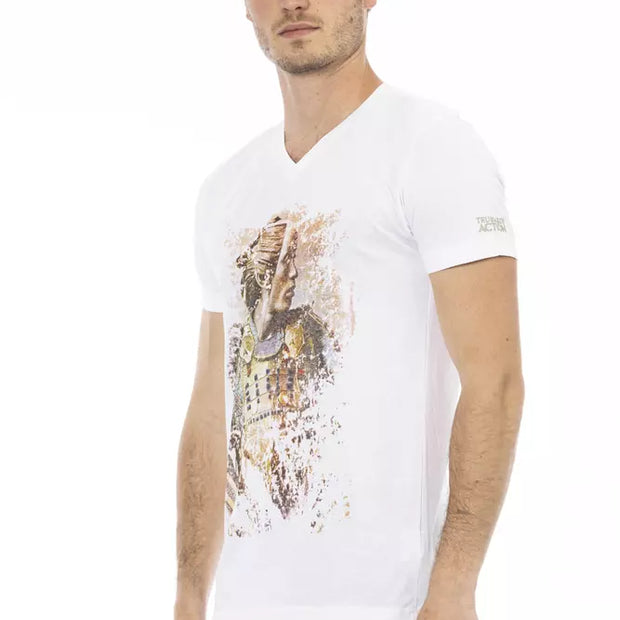 Elegant V-Neck Short Sleeve T-Shirt