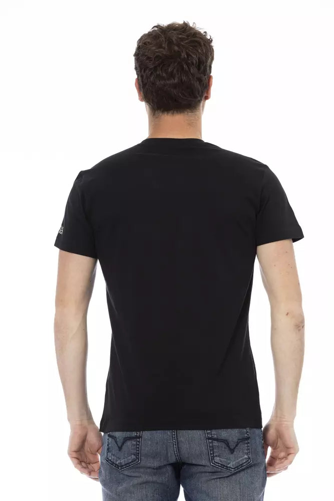 Black Cotton Men's T-Shirt