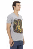 Gray Cotton Mens TShirt